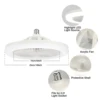 Smart 3-in-1 Ceiling Fan with Remote Control and 3-Speed E27 AC85-265V Lighting Base for Bedroom and Living Room Lighting 5