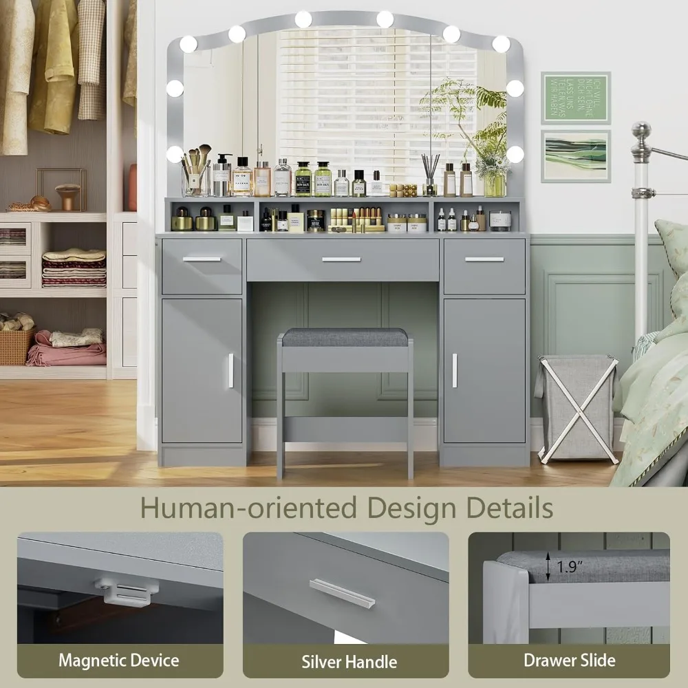 Gray Vanity Dressing Table 2