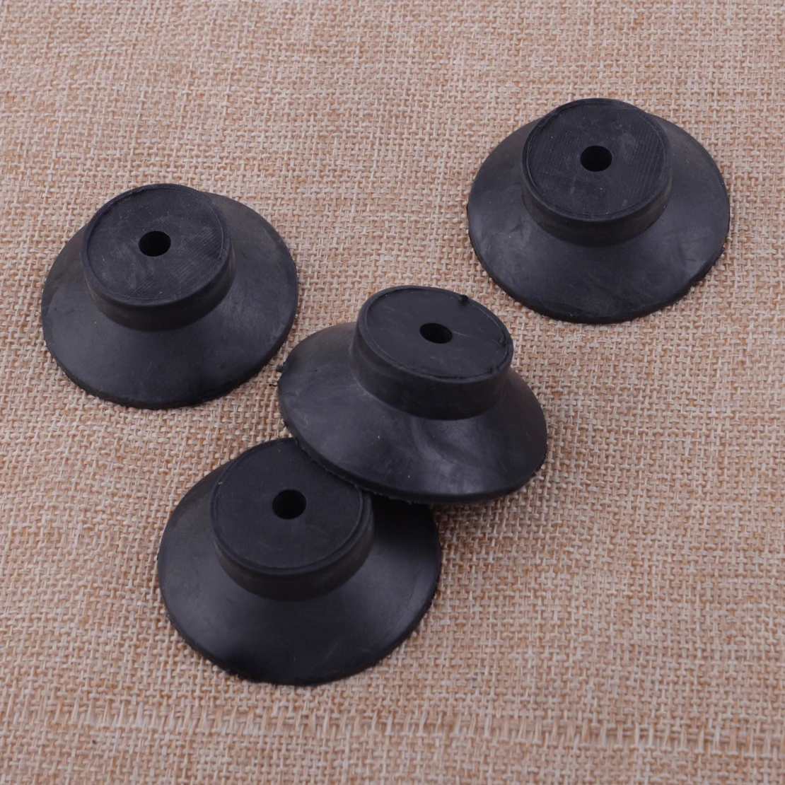 4pcs 48mmx18mm Black Rubber Pad Replacement Foot Pads Vibration Isolator For Air Compressors rubber vibration isolator