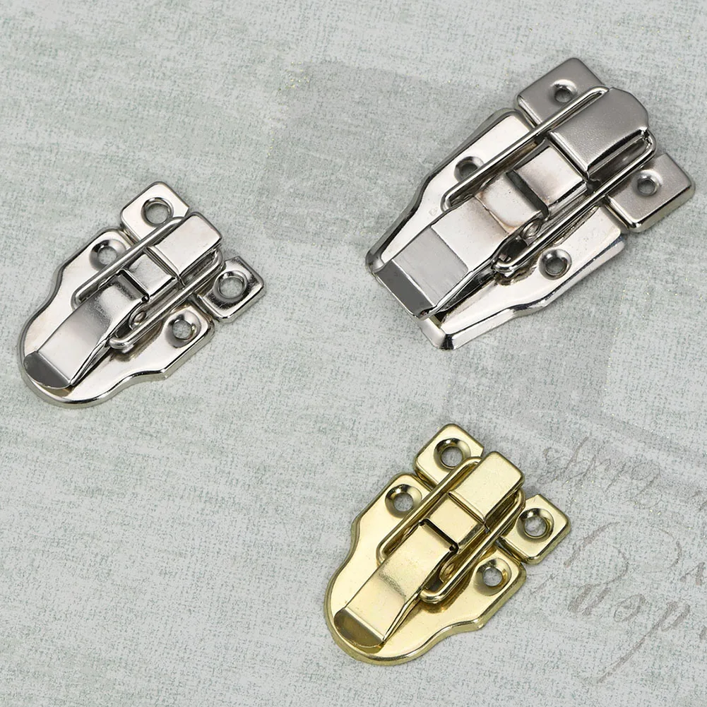 Description Picture 3 of item2pcs Vintage Lock Antique Metal Jewelry Chest Box Gift Box Suitcase Case Buckles Toggle Hasp Latch Catch Clasp Toolbox Lock