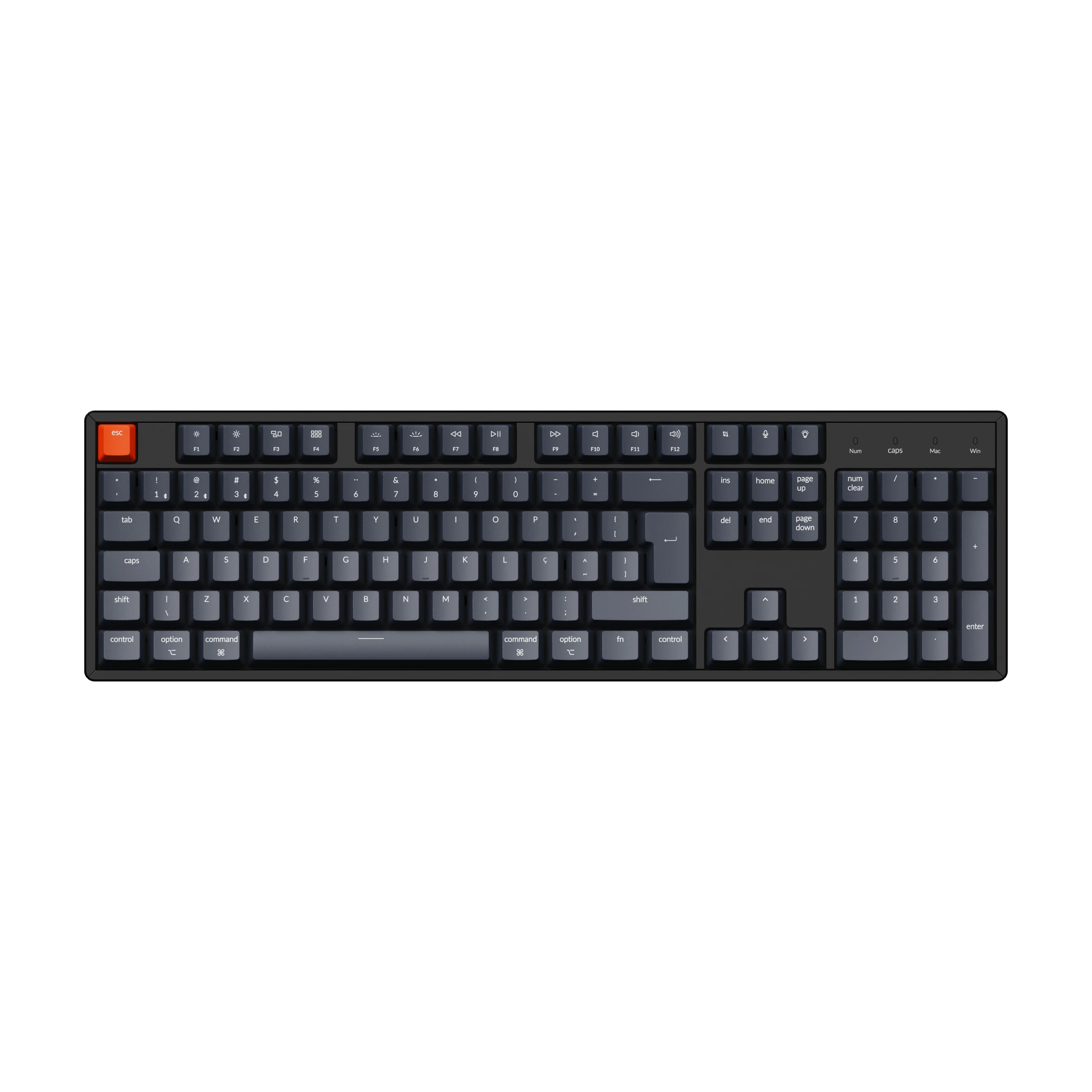 Keychron-pt-br Full Keycap Grupo Layout Abs Teclado Mecânico - Imagem 4