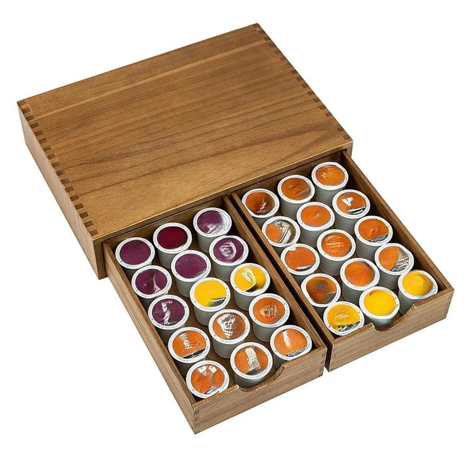 Coffee Pod Drawer Coffee Station Coffee Pod Organizer Capsule Drawer Coffee Pod Holder for Home Bar Kitchen Office Countertop