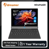 Adreamer 10 Inch Windows Tablet with Keyboard 8GB 128GB 4000mAh 2 In 1 PC Cheap Tablet Windows 11 Intel J4125 2.4G/5G WiFi 1