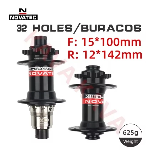Novatec D442SB-B12 Boost 110-148mm x 12mm Thru Axle 142x12mm 32