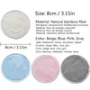 12PC Reusable Cotton Pads Makeup Remover Pads Washable Round Bamboo Make Up Pads Cloth Nursing Pads Skin Care Tool Skin Cleaning 2