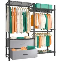 Bedroom Clothes Cabinet Portable Wardrobe for Clothes Closet for Room Assembly Multifunctional Furniture Home 1