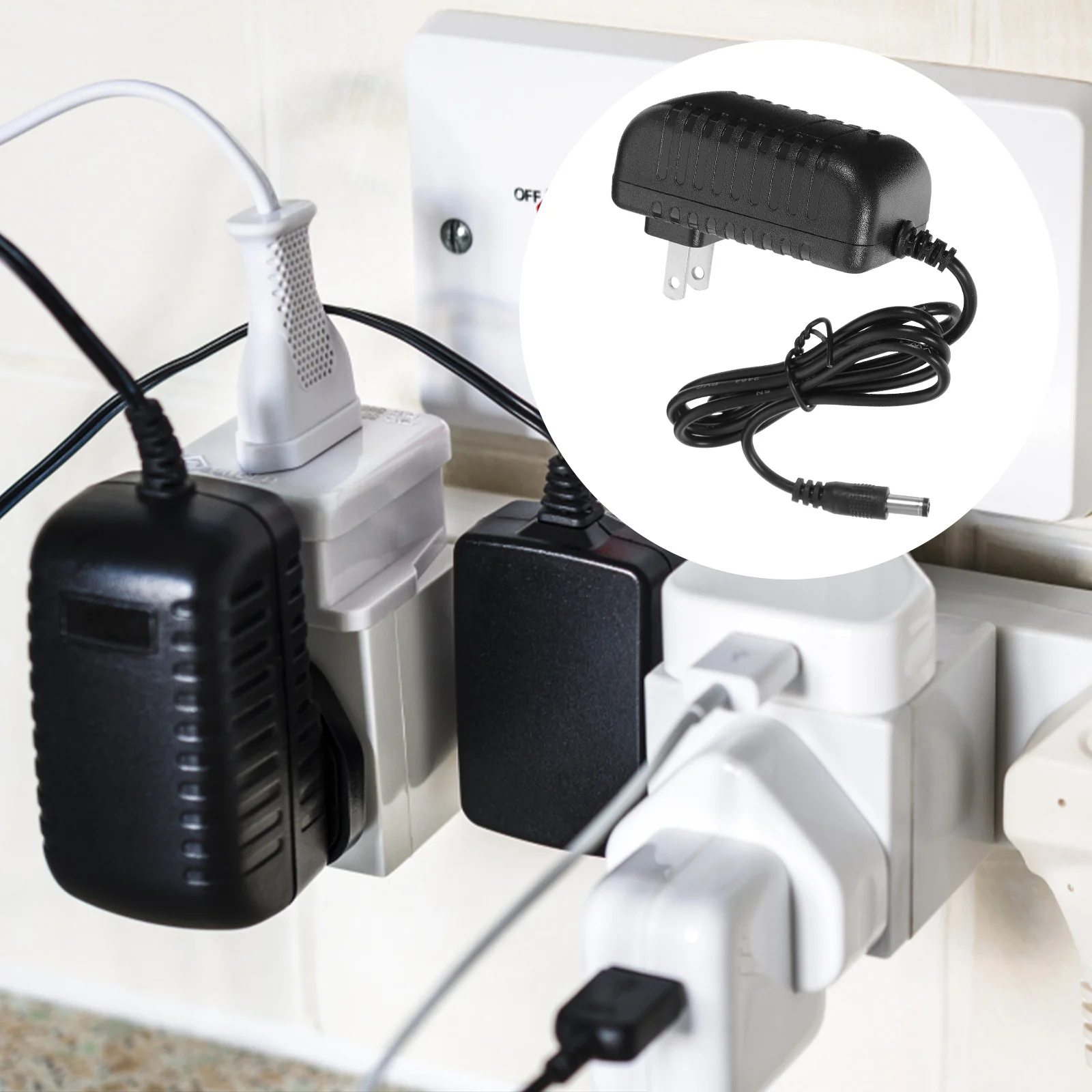 

Universal 12v Dc Power Supply Power Adapter For String Light With Us Plug