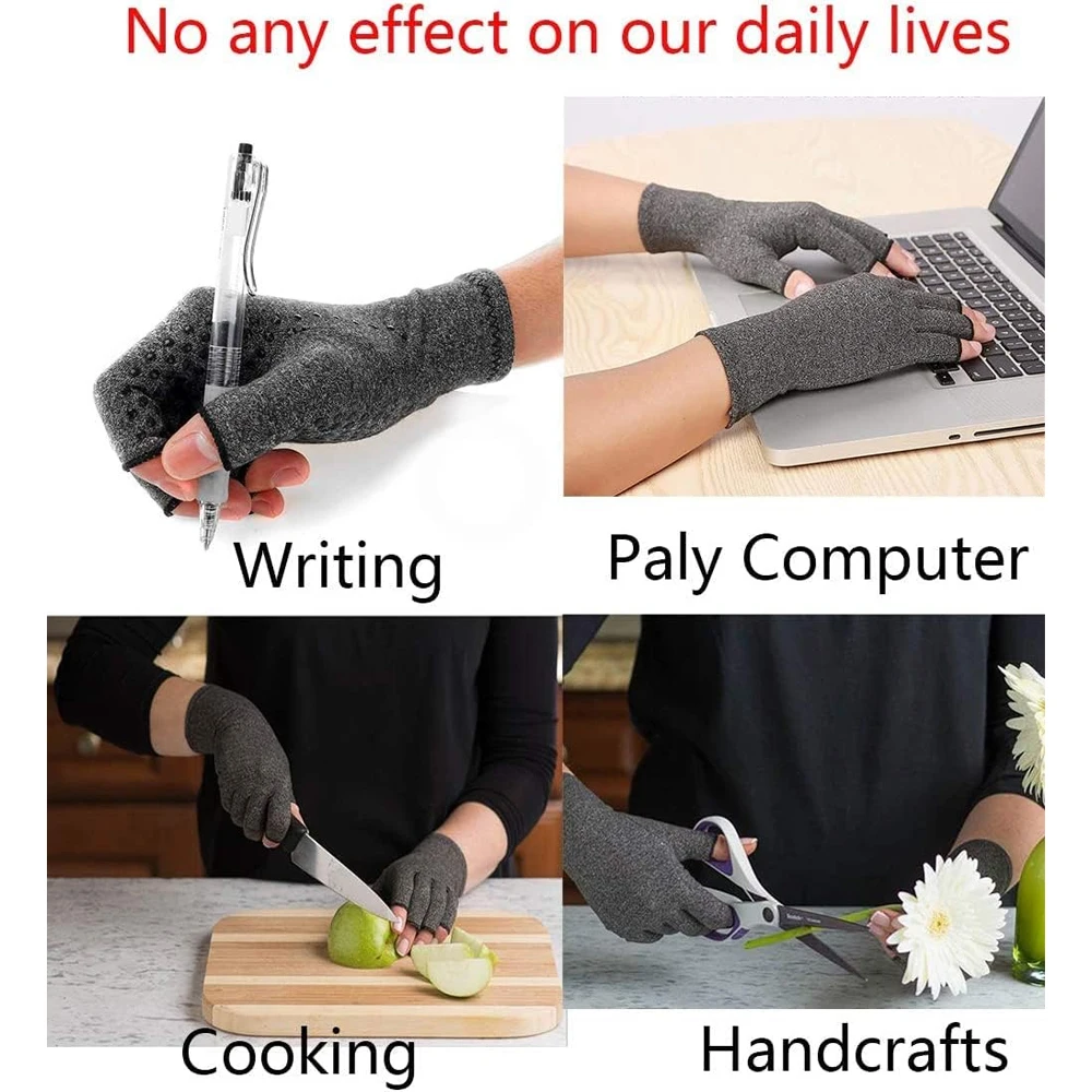 Compression Gloves 1 Pair Anti Arthritis Health Therapy