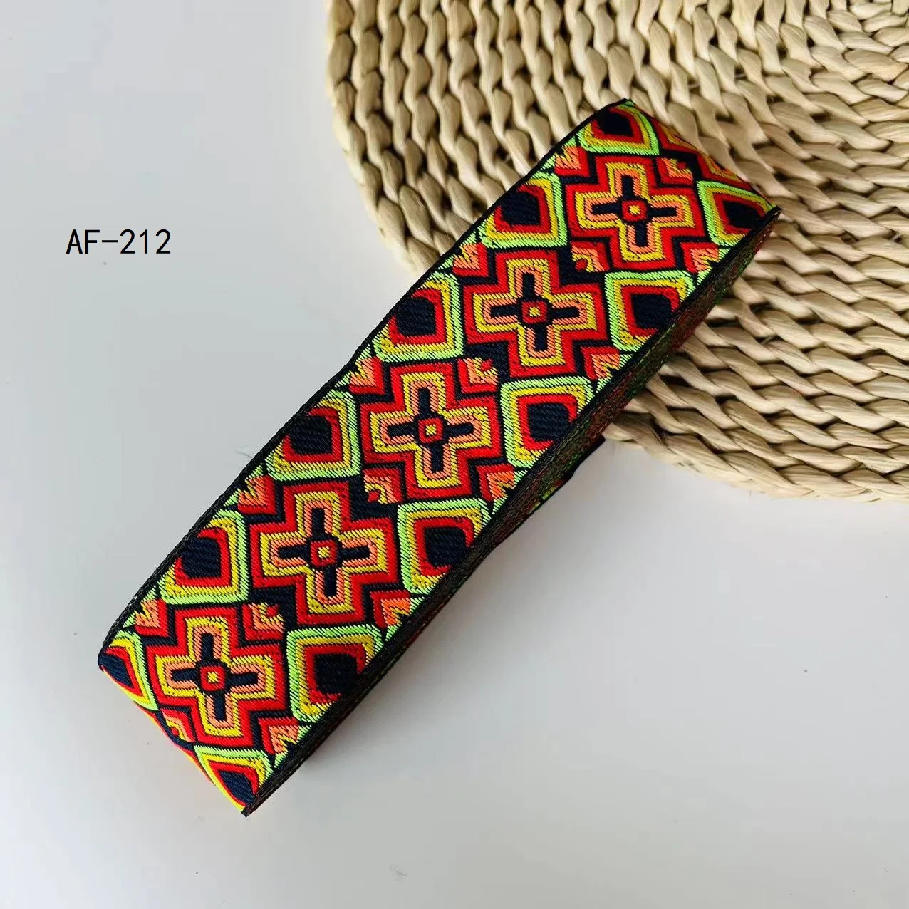 10Yards/Lots Woven Jacquard Ribbon Ethnic Lace For Curtain And Clothing Accessory Size 5cm LS-2707