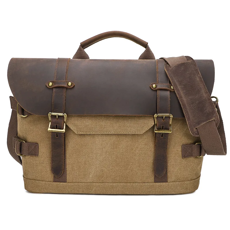 Leather or Canvas Vintage Messenger Bags & Briefcases