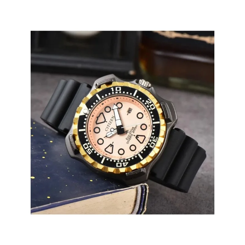 CITIZEN Men's Watch Top Brand New Luxury Rubber Sport Watch Men Quartz Date Clock Waterproof Wristwatch Chronograph Clocks Man
