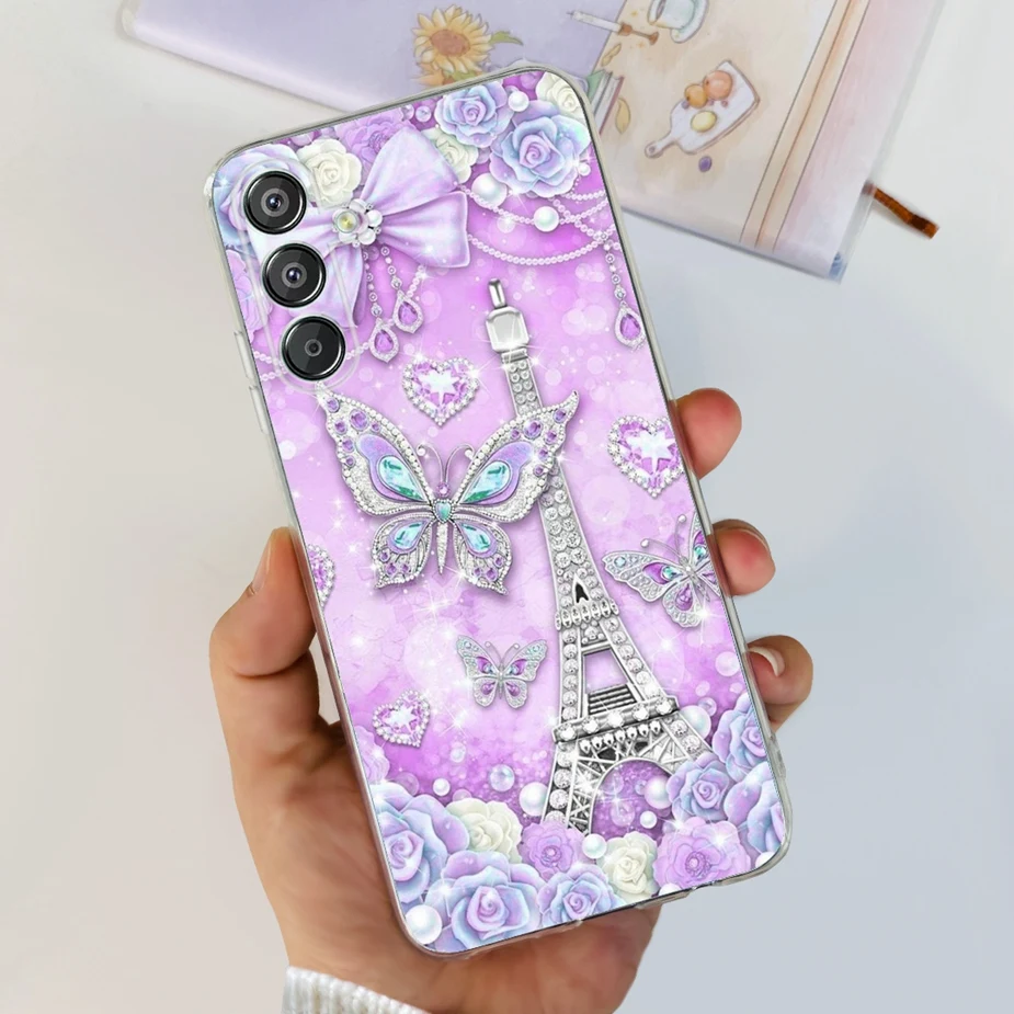 New Fashion Painted Clear Silicone Soft TPU Phone Case Bumper