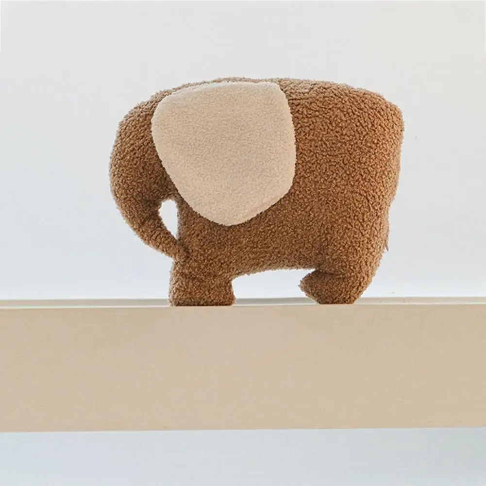 

Плюшевая подушка для дивана, изысканная однотонная мягкая диванная подушка с мультяшными животными на ощупь, украшение для дома