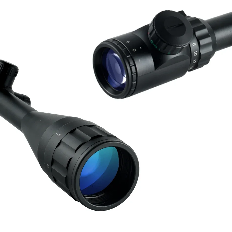 Description Picture 5 of item6-24x50 Red Green Optics Riflescope Hunting Laser Combo Optical Collimator Tactical Gun Sight Reticle for Airsoft Aim Accessory