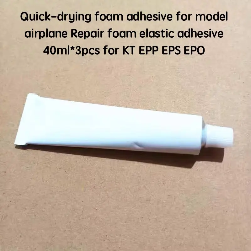 Quick-drying foam adhesive for model airplane Repair foam elastic adhesive 40ml*3pcs for KT EPP EPS EPO