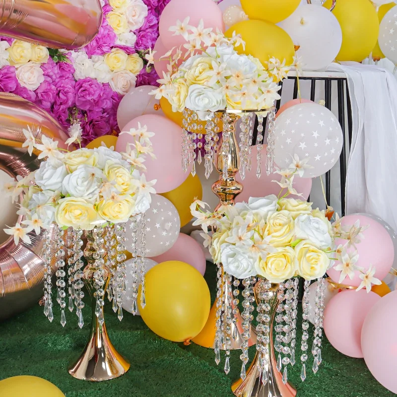 6pcs Flowers Ball Arrangement Bouquet 18 Heads Roses for Our Store's Wedding Centerpiece Rack Parties Valentine's Day Home D&eacute;cor