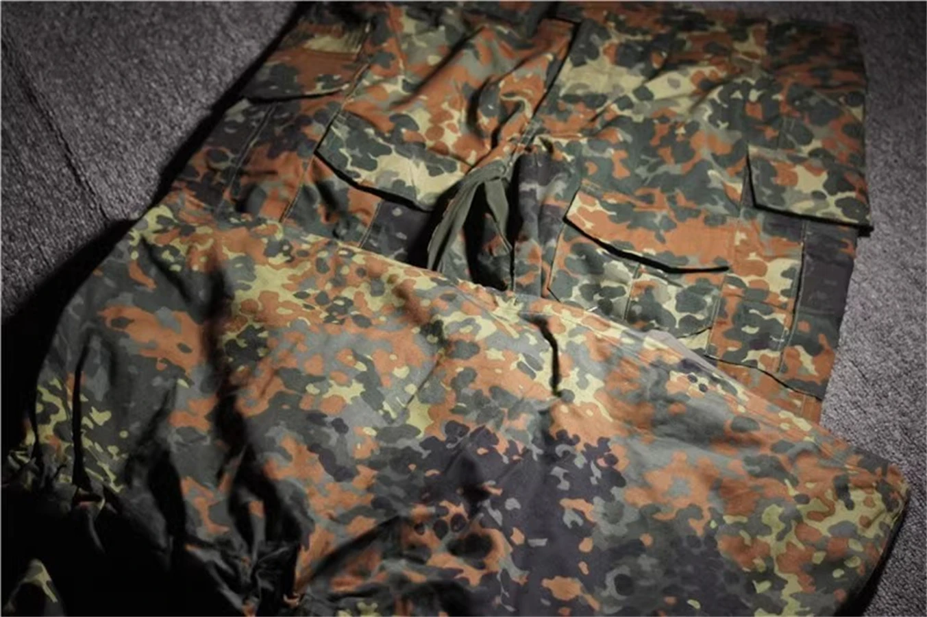 GEN3 Flecktarn Training Tactical Frog Skin G3 Battle Frog Suit Long sleeved+long pants combat Hunting Breathable Clothes tactical suit combat uniform