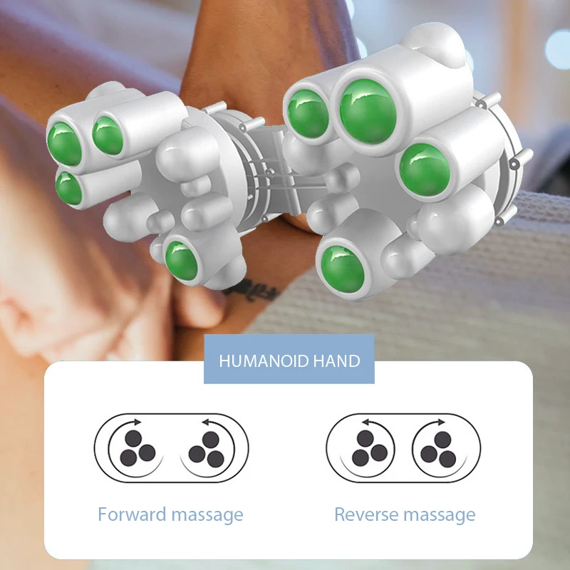 Cuscino massaggiante elettrico a vibrazione per impastare i tessuti profondi del collo cervicale, riscaldato, rosa e blu_voghion.com