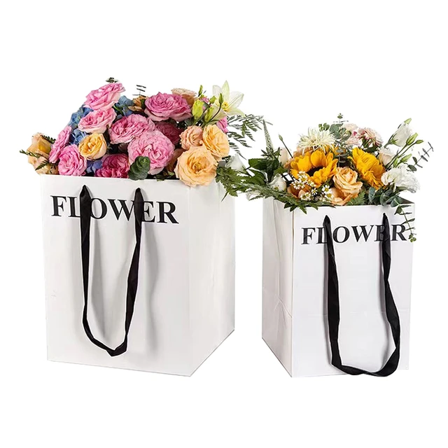 Kraft paper bag purchase gift gift exchange gift bag dry flower bouquet  paper bag - Shop wanyi Gift Wrapping & Boxes - Pinkoi