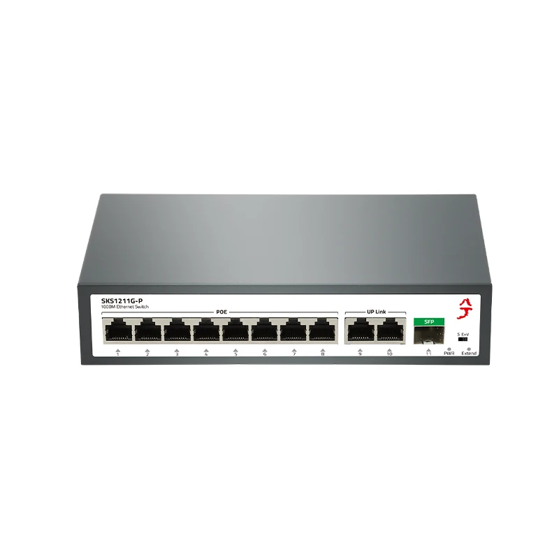 Xikestor-gigabit Desbloqueado Poe Switch Detecção Inteligente ai Poe Rj45 Port Portas Rj45 Sfp Slot Network Switch Plug Play - Imagem 5
