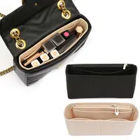 Portable Handbag Insert Bag Women's Soft Felt Insert Bag Purse Liner Travel Bag Insert Confidential Inner Bag Bag Accessories