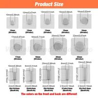 5Pairs PVC Invisible Hidden Metal Strong Magnetic Snaps Button Invisible Sew Magnetic Magnet Fastener For Handbag Clothing 2