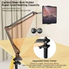 Tablet Stand Holder for Bed Rotatable Phone Stand for 4-12.9" iPad Pro Samsung Tab Xiaomi Pad Tablet Adjustable Holder Long Arm 4