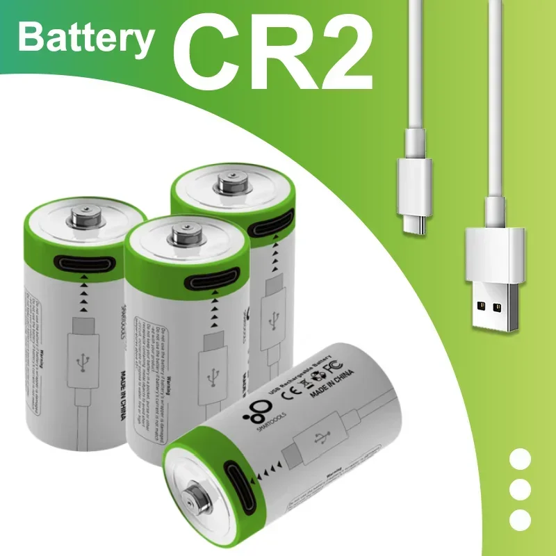 

3.7V CR2 300mah rechargeable lithium-ion battery, digital camera, GPS safety, medical device specific battery+free shipping