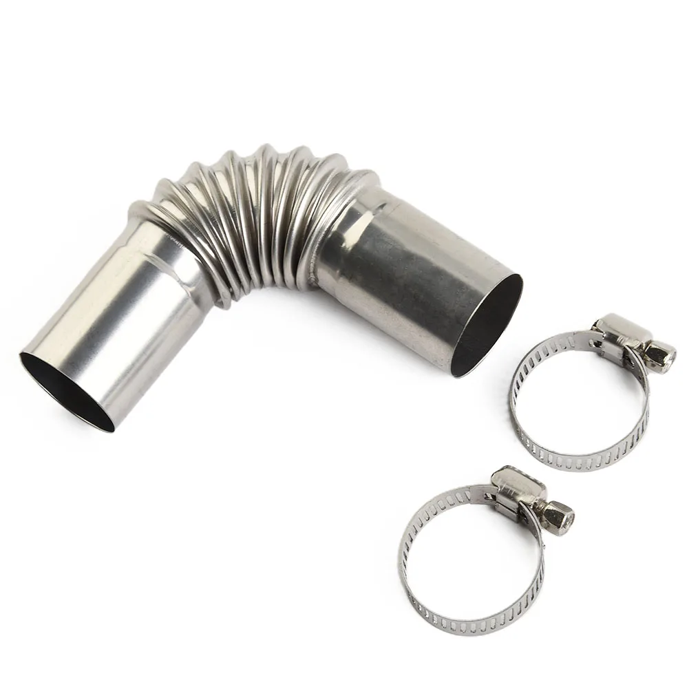 

Parking Heater Exhaust Pipe 1pc Elbow Connector Exhaust Pipe Fitting Onnect 24mm Silver Stainless Steel Brand New