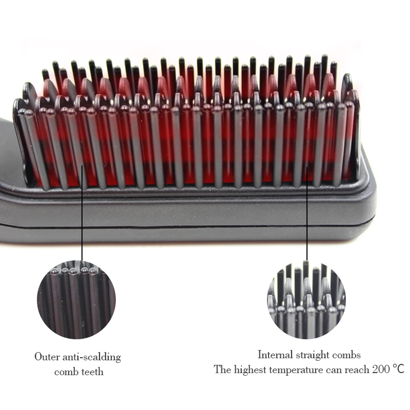 Hot Sale Mini Hair Straightener Brush Comb Hair Styling Tools Brush Straightener Comb Hairstyle