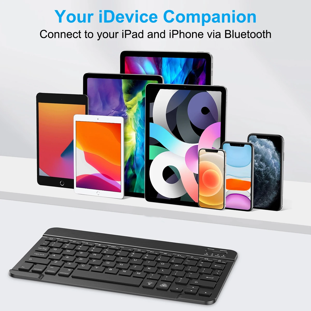 Wireless Bluetooth-compatible Rechargeable Keyboard 10 inch Portable for Tablet PC IOS Samsung Xiaomi mechanical keyboard,wireless mechanical keyboard,bluetooth keyboard,bluetooth remote control,wireless keyboard mouse set