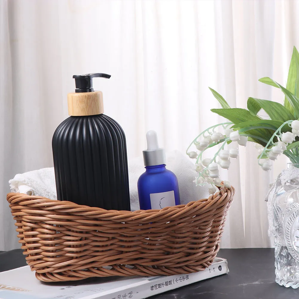 500ml Strip Soap Dispenser with Pump Empty Storage Jar Liquid Soap Bottle Rust Proof Waterproof Hand Soap