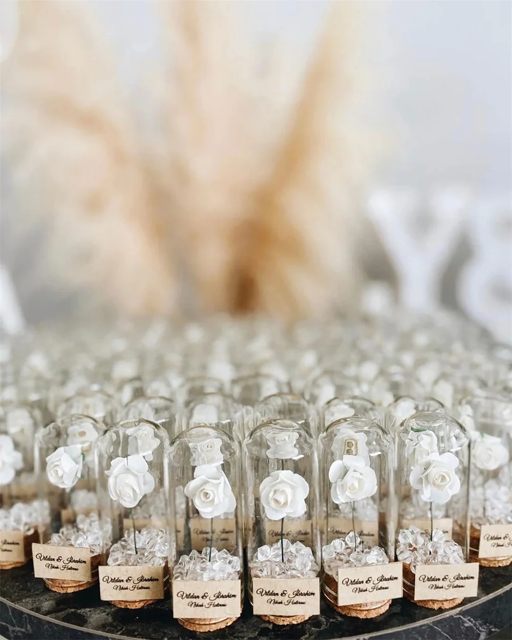 

15pcs Personalized Wedding Favors for Guests, Rustic Wedding Favors, Beach Wedding Engagement Party Gifts, Glass Dome Favors,