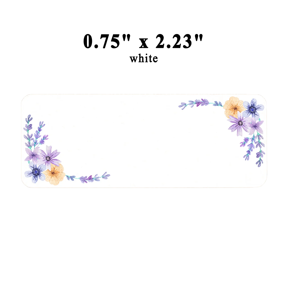 Custom White Address Stickers, 50pcs Personalized Return Address Labels, Self Adhesive Printed Email Labels Stamp