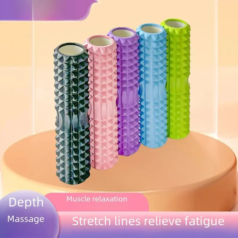 3314cm4515cmYogaPoleFoamRollerWolfTeethStickMassageHollow