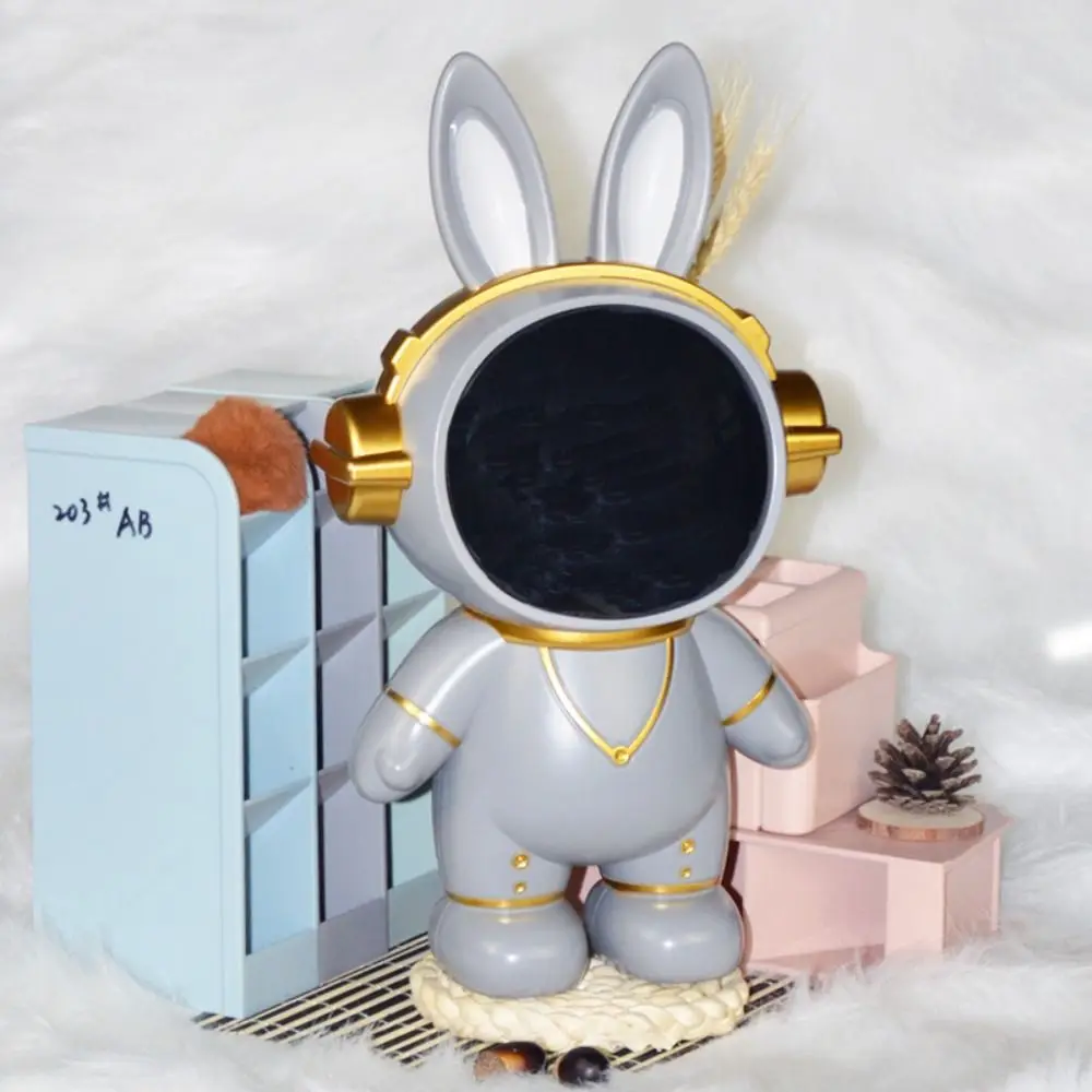 Large Capacity Astronaut Piggy Bank Night Lamp Safe Astronaut Savings Bank Durable Cartoon Space Rabbit Savings