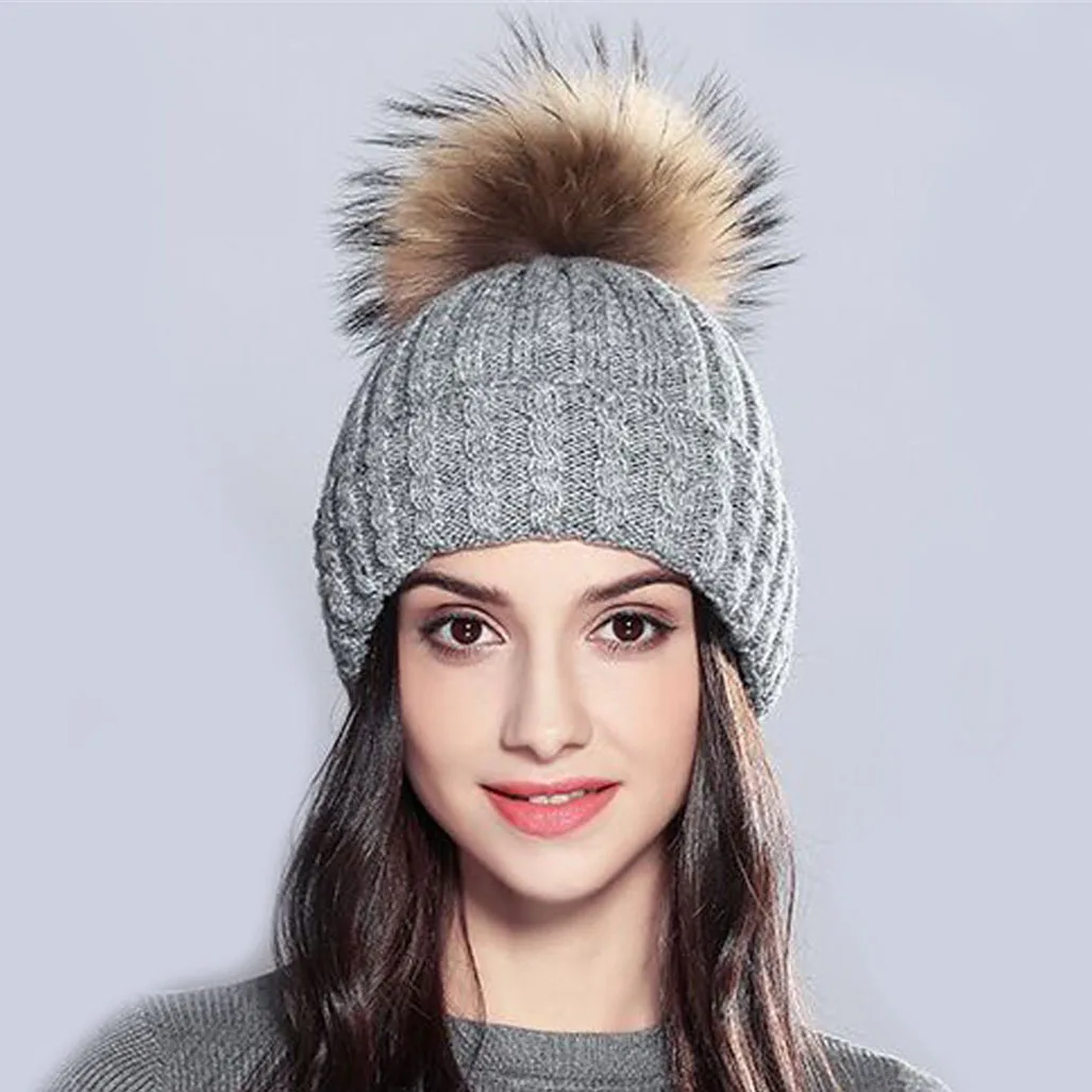XthreeNewKnittedHatforWomenWinterHatWoolLuxuryBeanies