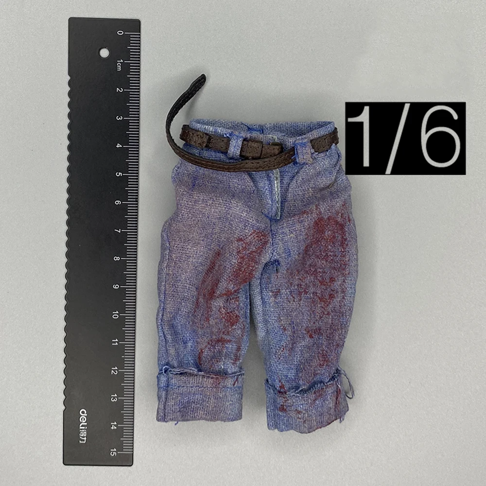 

CYYTOYS 1/6 Dirty Jeans Pant with Belt Butcher The Rabbit Models Fit Mostly 12" Action Figure Collectable