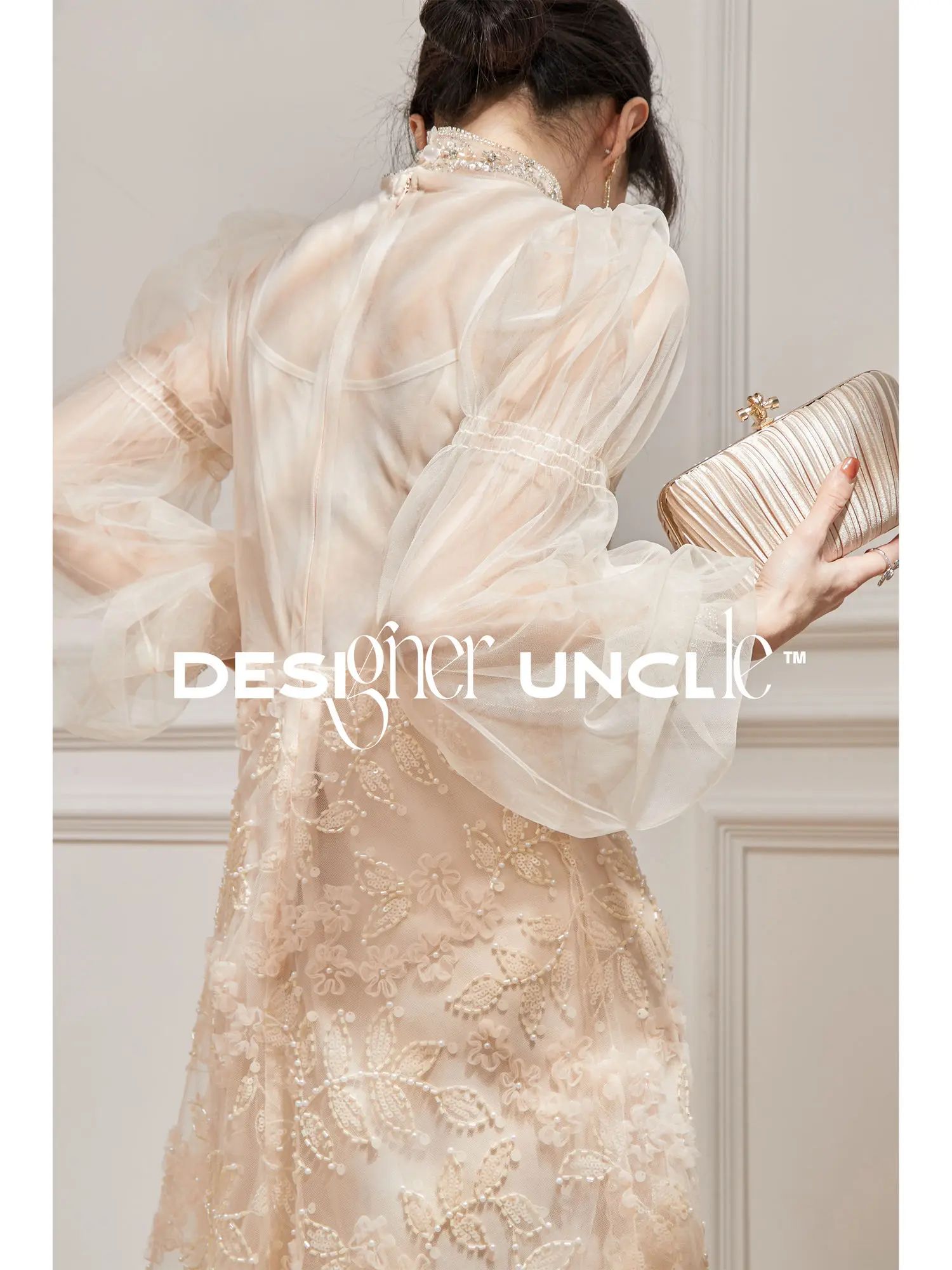 

French Dress Gentle Style Long Sleeved Small Stature High-end Goddess Style Temperament High-end Women's Exquisite Fairy Dress
