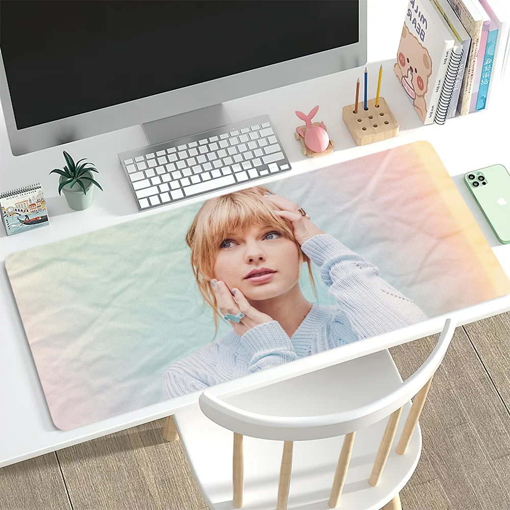 Singer T-Taylor Swift Mouse Pad Gamer Cabinet Pc Desk Mat Keyboard Computer Desks Xxl Mousepad Large Mausepad 3