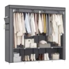 SONGMICS Portable Closet, Wardrobe Closet Organizer with Cover, 4 Hanging Rods and Shelves, 4 Side Pockets 1