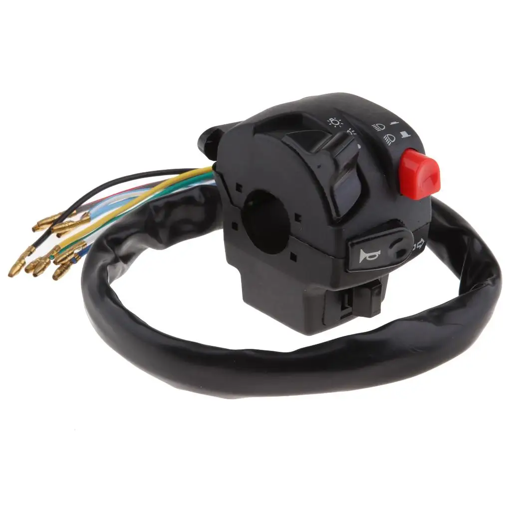 

7/8 inch Motorcycle LH Handlebar Light Headlight Ignition Switches Assembly