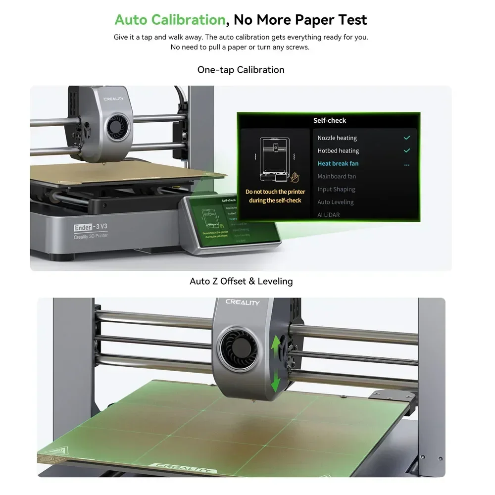 Creality 3D Ender-3 V3 CoreXZ Drukarka 3D 600mm/S Prędkość bezpośrednia Wytłaczarka Automatyczne poziomowanie Podwójne stabilne, wykonane w całości z metalu 2 Creality 3D Ender-3 V3 CoreXZ Drukarka 3D 600mm/S Prędkość bezpośrednia Wytłaczarka Automatyczne poziomowanie Podwójne stabilne, wykonane w całości z metalu - Image 2