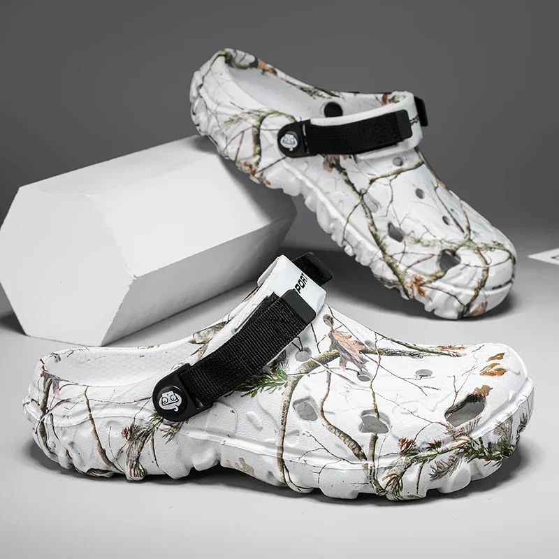 Sommersandalen für Herren, EVA, leicht, bequem, Strandschuhe, rutschfeste Outdoor-Hausschuhe, atmungsaktive Garten-Clogs für Herren – Detail 1