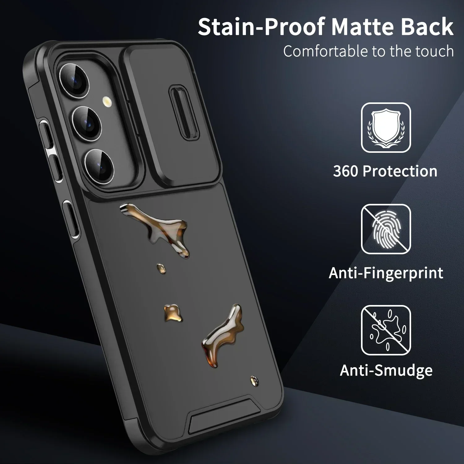 Slide Camera Armor Phone Case Cover