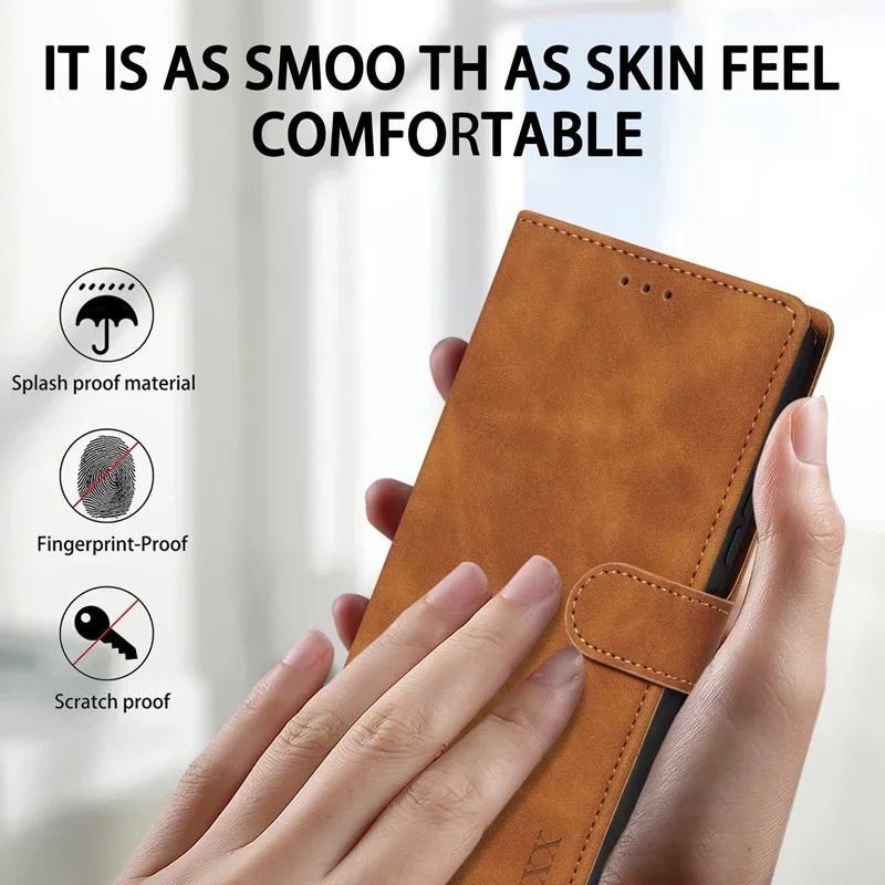 Premium Magnetic Flip Leather Wallet Case - Elegant Protection and Functionality