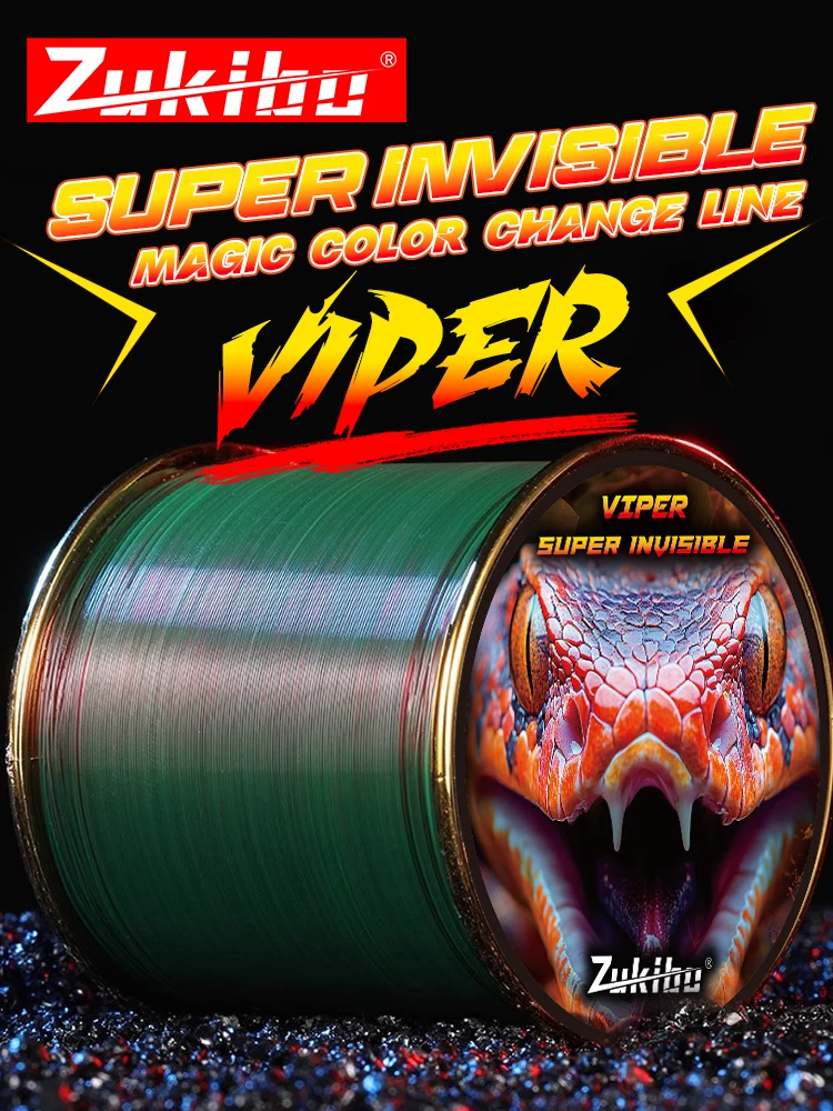 ZUKIBO Viper Unsichtbare Angelschnur zum Wechseln Japan Superstarke Monofilamentschnur Fluorkohlenstoffbeschichtetes Nylon Fliegenspüle Schnur Pesca – Detail 5