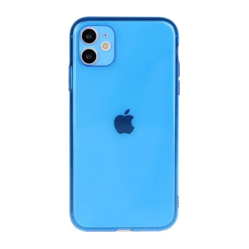 Vibrant Neon Fluorescent Shockproof TPU Case - Candy Color Soft Clear Cover