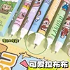 6Pcs Kawaii Cute Labubu Gel Pen Quick-Drying Writing Smooth Pen Cartoon Pressing Neutral Pen School Supplies Stationery 3