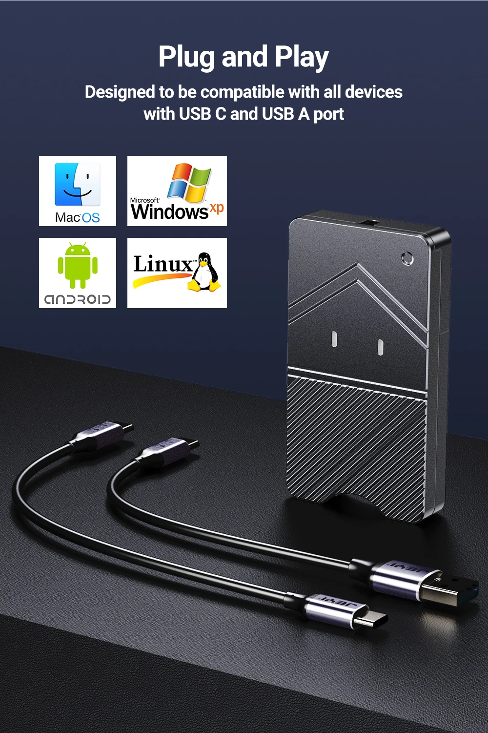 alumínio, adaptador de cartão de memória, Windows,